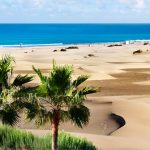 Sand dunes of Maspalomas. Gran Canaria. Canary Islands.