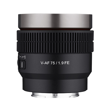 Obiektywy Samyang 75mm V-AF T1.9 do filmowania i fotografii