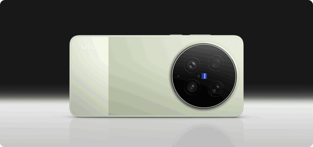 vivo X300 Ultra w kolorze Steppe Green – duży moduł aparatów ZEISS.