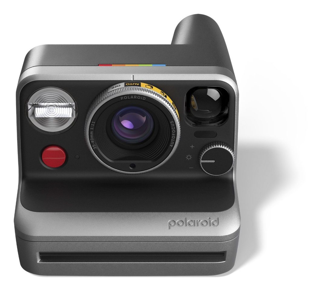 Polaroid Mod od przodu – pokrętło trybów wokół obiektywu i pokrętło jasności